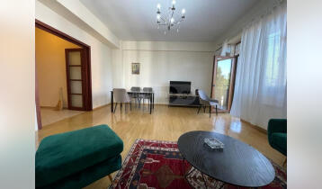 The apartment is located in Park Tower, in an ecologically clean place. The apartment has 3 rooms, has two bedrooms, two bathrooms, four balconies. The apartment is equipped with furniture and housing appliances, it is also possible to add furniture at the request of the tenant. The building has a closed yard, 24 hour security.