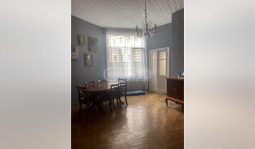 (Auto Translate!) For sale in a historic, outstanding house, behind the Opera House, on Revaz Tabukashvili Street, 148 sq.m. apartment with 4-meter ceiling, on the second floor, the balcony of the apartment faces Tabukashvili Street, and the other side overlooks the Opera House. The house was completely restored, the unique painting in the entrance hall was restored. Perfect place, unique house, best apartment