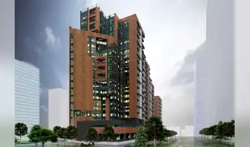 (Auto Translate!) A 2-bedroom apartment for sale in the newly built building of Aka Development, next to Goodwill, the construction work of the building has been completed, the finishing works are in progress, the project will be fully completed by the end of 2026.